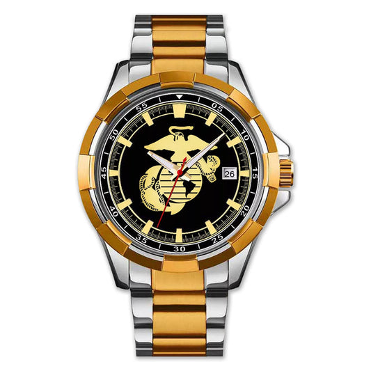 Marines Two Tone Watch (Black Face)