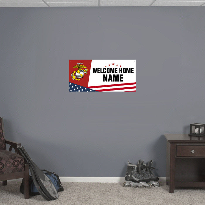 Marines Welcome Home Custom Sign (White)*