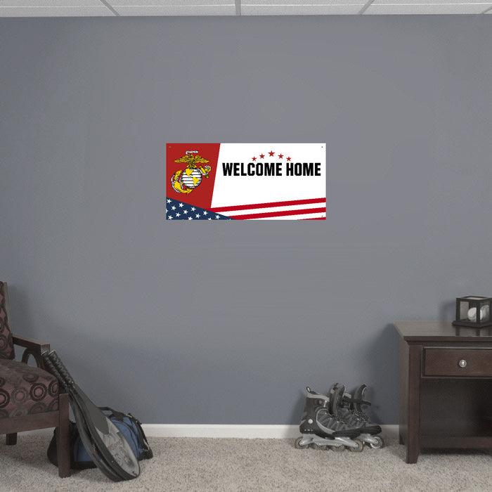 Marines Welcome Home Custom Sign (White)*