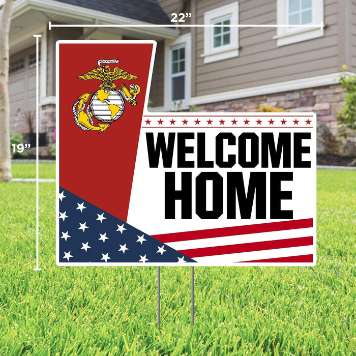 Marines Welcome Home Lawn Sign*