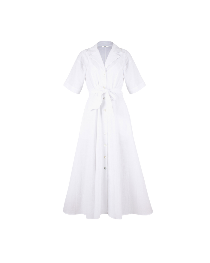 MARLEY SHIRT DRESS WHITE