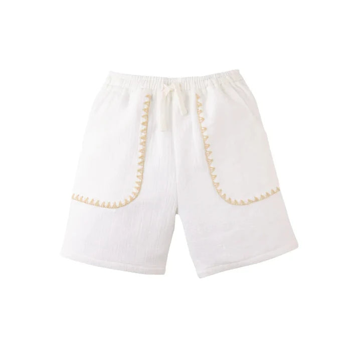 Marlow Textured Drawstring Shorts