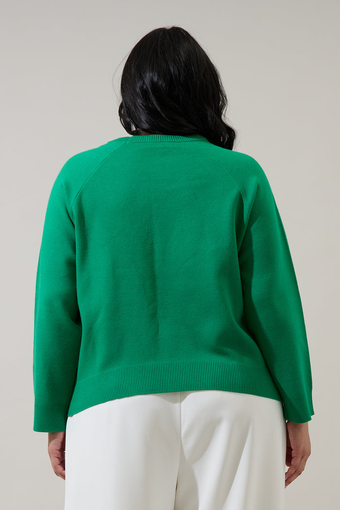 Marty Sheep Raglan Sweater Curve