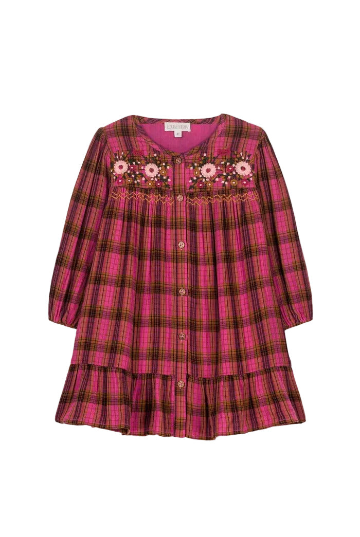 Massilia Dress Pink Alp Checks