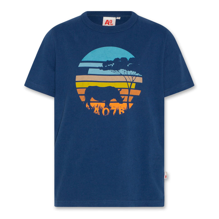 Mat T-Shirt Rhino Mid Blue