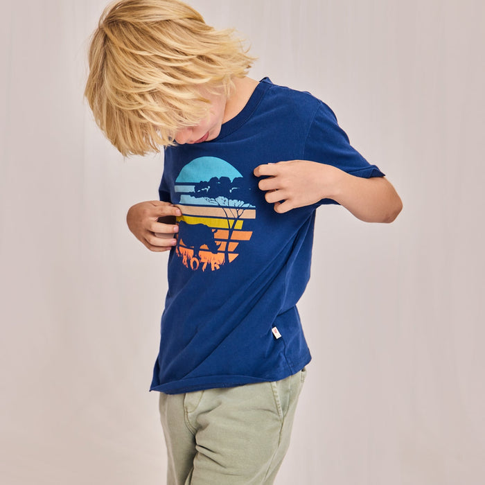Mat T-Shirt Rhino Mid Blue