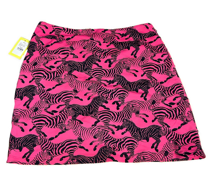 Melly M Hot Pink Zebra Skort Size M
