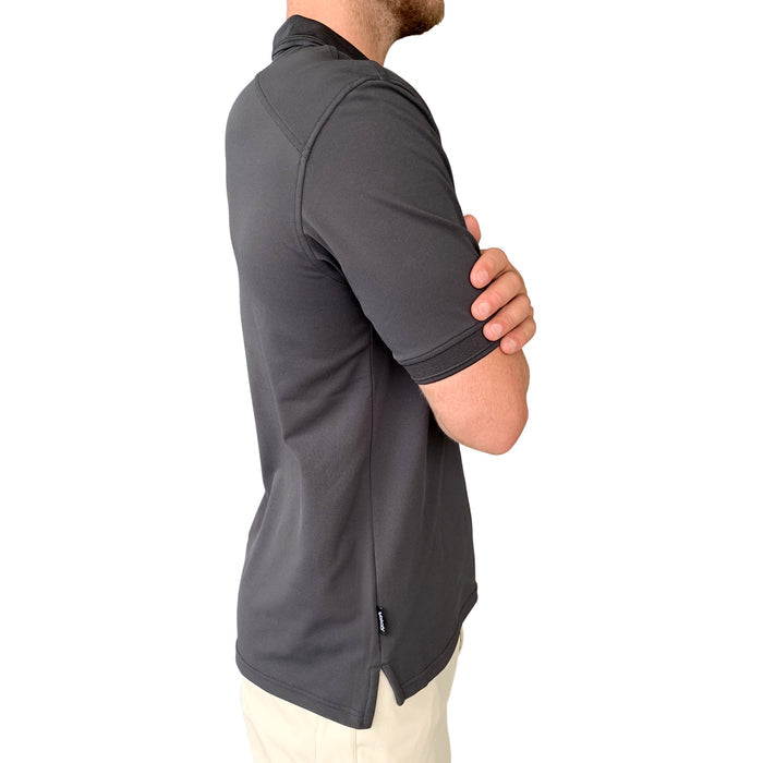 Men's Antibes Short Sleeve Tech Polo - Charcoal