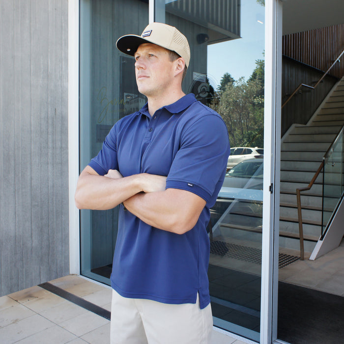 Men's Antibes Short Sleeve Tech Polo - Navy