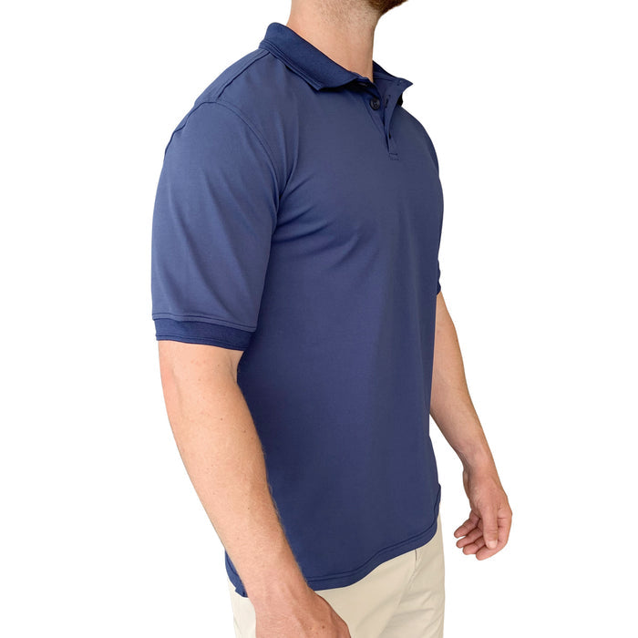 Men's Antibes Short Sleeve Tech Polo - Navy