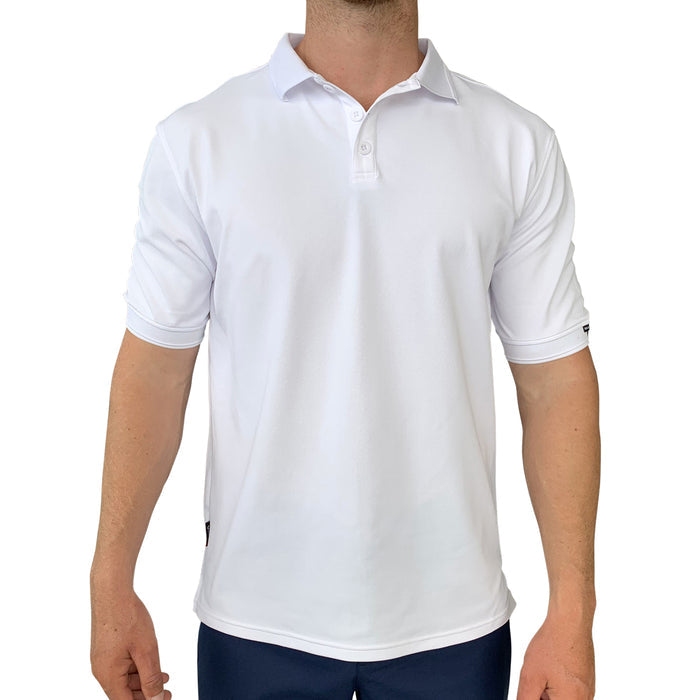 Men's Antibes Short Sleeve Tech Polo - White