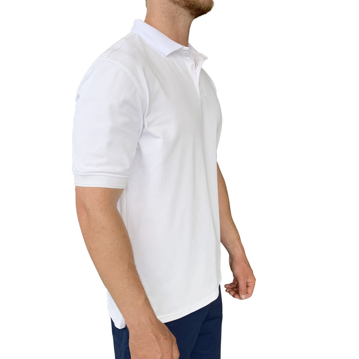 Men's Antibes Short Sleeve Tech Polo - White