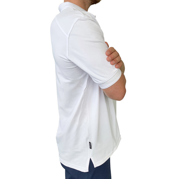 Men's Antibes Short Sleeve Tech Polo - White