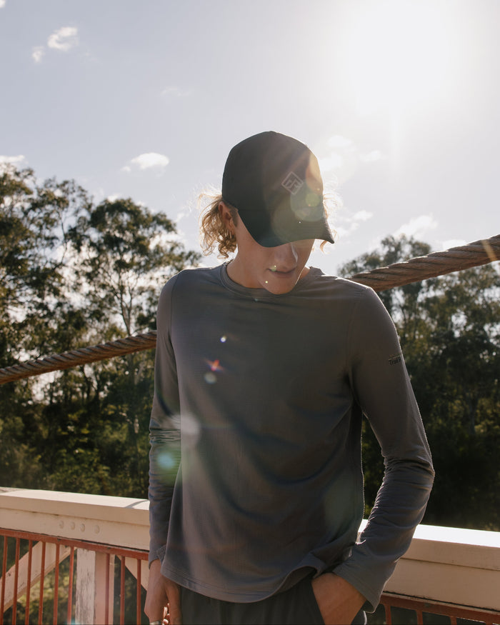 Men's Seeker Fleece Long Sleeve Top - Moon
