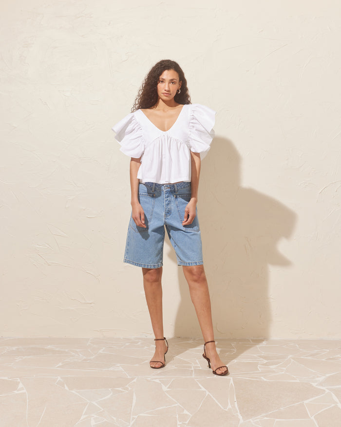 MERCI DENIM SHORT LIGHT BLUE