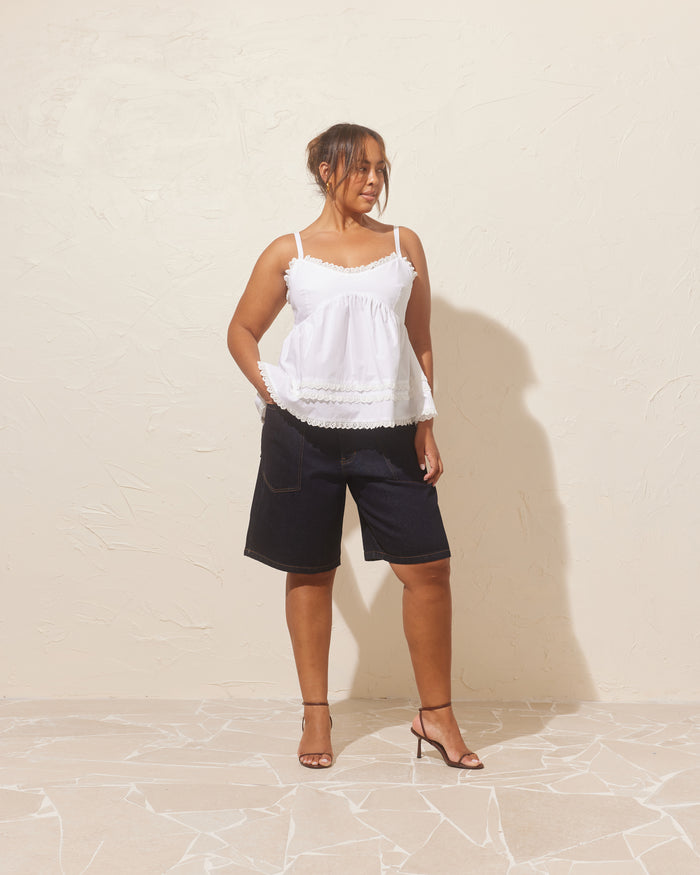 MERCI DENIM SHORT UNWASHED