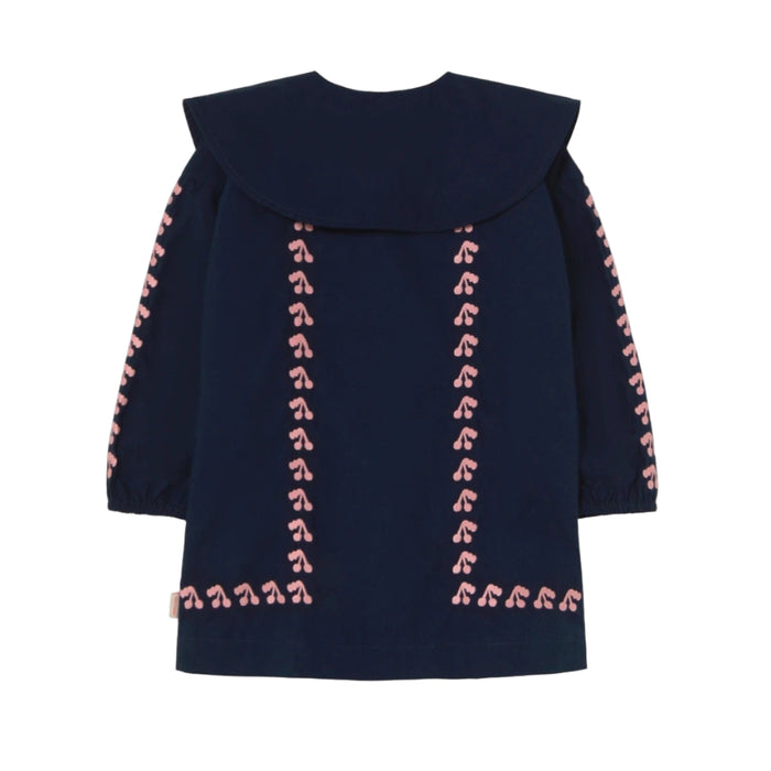 TINYCOTTONS Mini Cherries Dress Navy