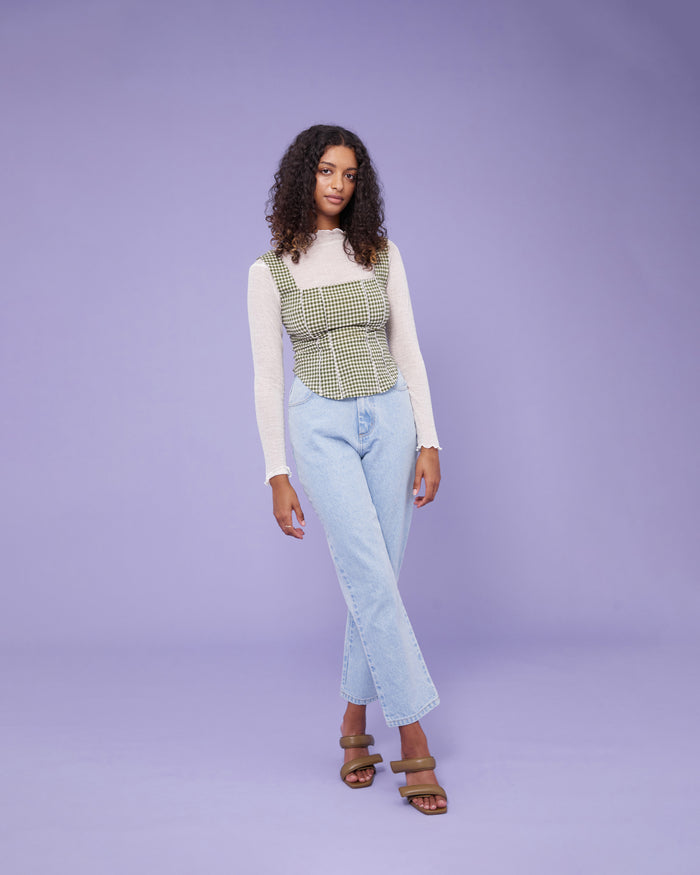 MONA SHEER TOP CREAM