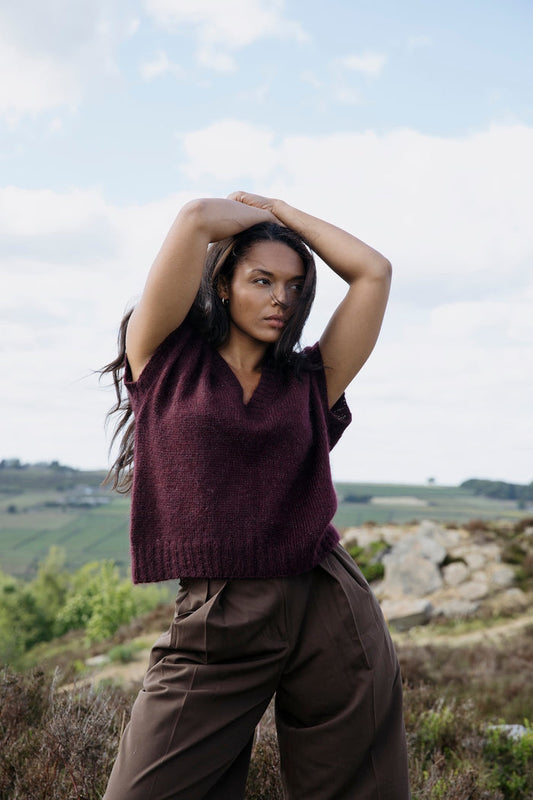 Moorberry Vest Knitting Kit