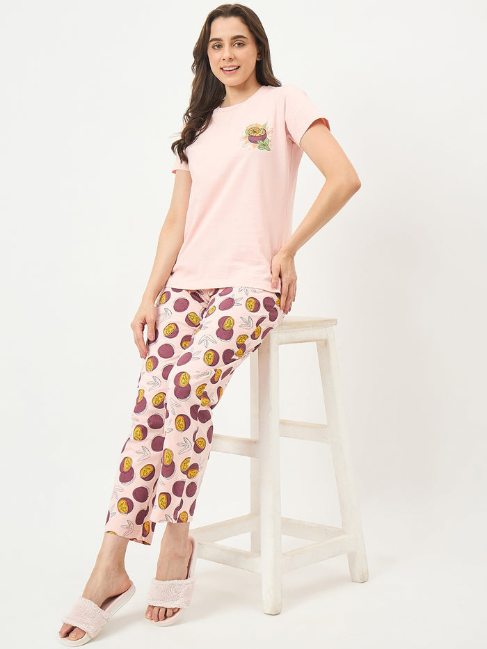 mSECRET Peach Cotton Pyjama Set