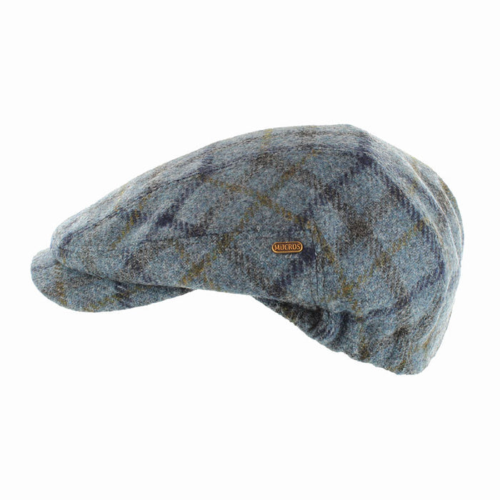 Mucros Sky Blue with Navy Green and Brown Overcheck / Small