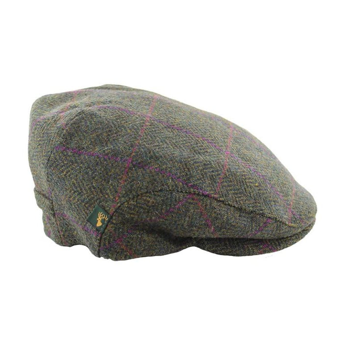 Mucros Dark Green with Purple Check / Medium