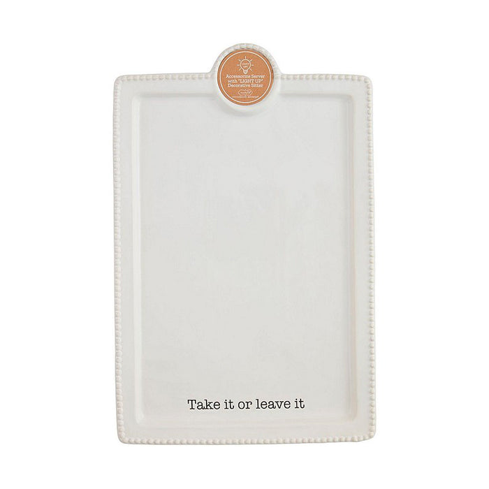 Mud Pie - Circa Accessory Platter ‘Take it or Leave it’