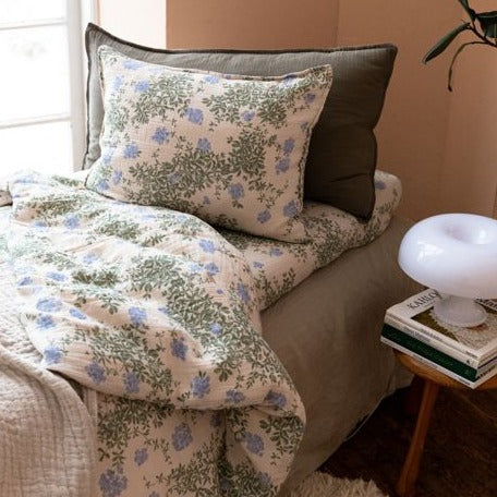 Muslin Bed Set Single, Pulmbago