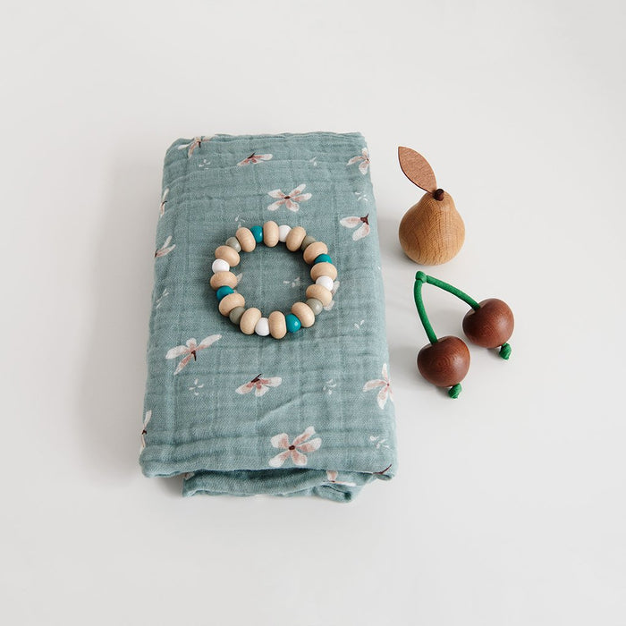 Muslin Cloth Pack of 2 Windflower Blue CamCam Lebanon Middle East Dubai UAE - Saudi Arabia
