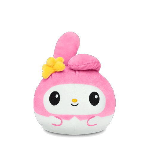 My Melody & Kuromi 4" Reversible Plushie flip GIF