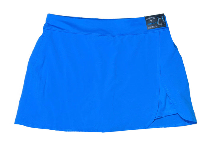 New Callaway Perforated TrueSculpt Golf Skort - Ibiza Blue Size L MSP$70