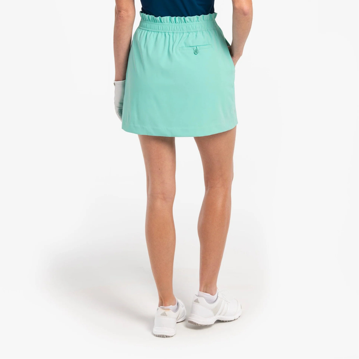 New EP NY Tech Woven Stretch Paper Bag Skort - Bay