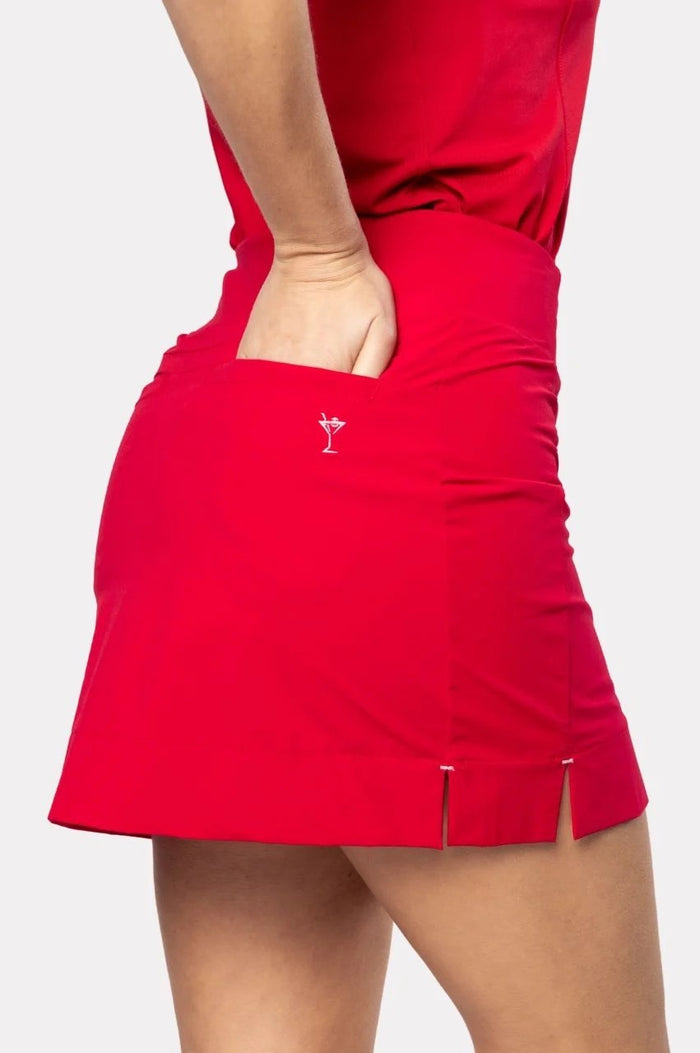 New Golftini Red Be An Athlete Golf Skort - Long