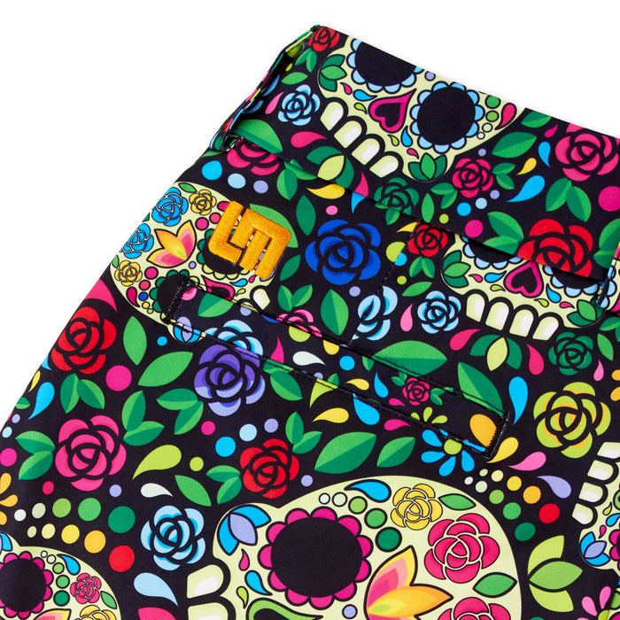 New Loudmouth Women's Bermuda Shorts - Mosaic Skulls MSP$78