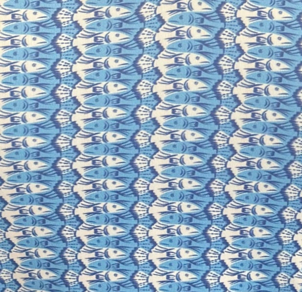 New Scales Blue Fishy Sleeveless Golf Polo Size S MSP$80