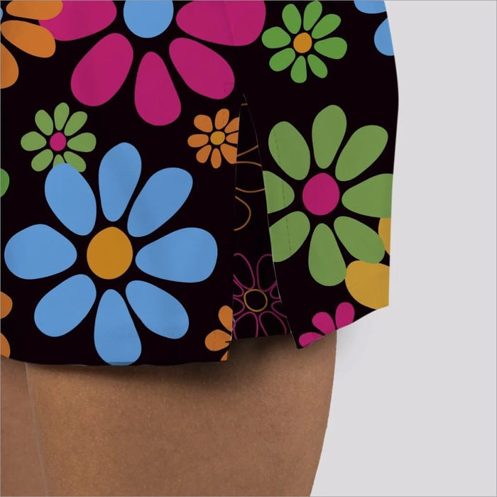 New Skort Obsession Night Daisies Black Golf Skort Size S MSP$72