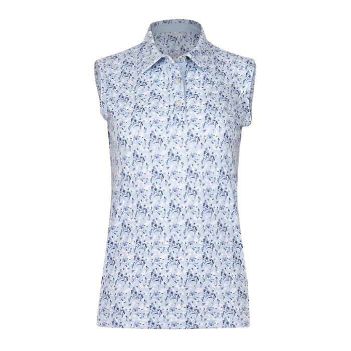 New Swannie Ameeta Sleeveless Polo - Sky