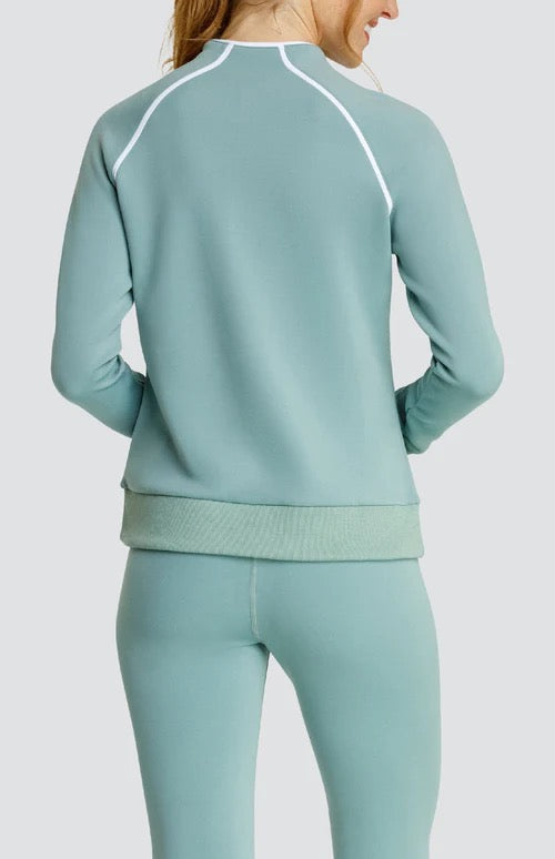 New Tail Activewear Regent Pullover - Sage MSP$70
