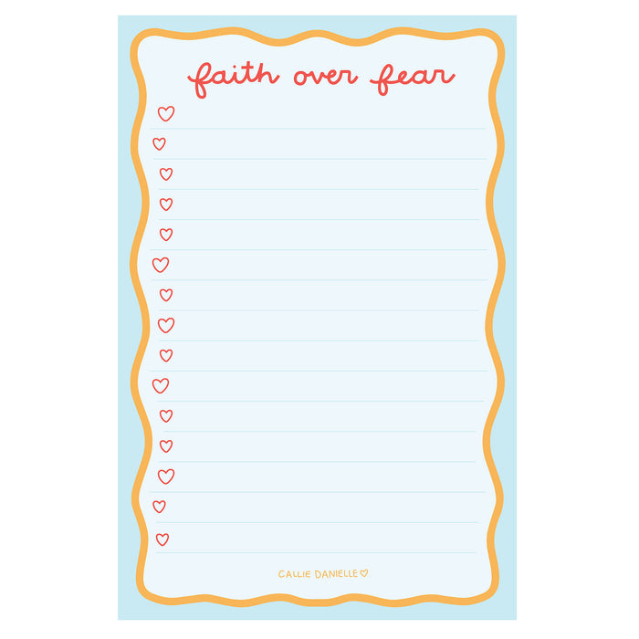 Notepad Faith Over Fear CALLIE DANIELLE