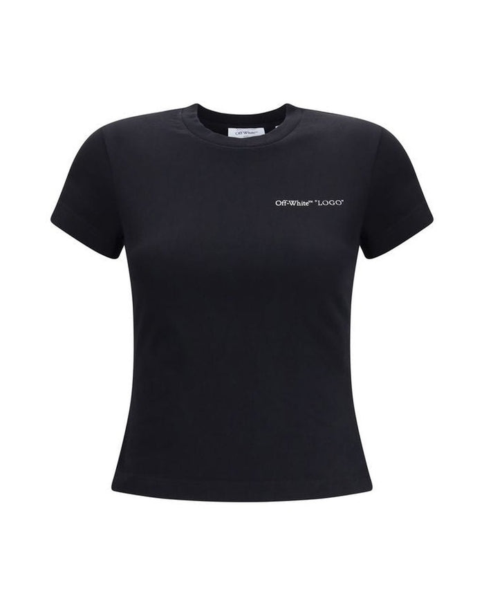 Off-White Black Cotton T-Shirt