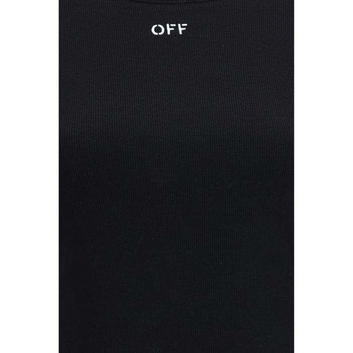 Off-White Black Cotton T-Shirt