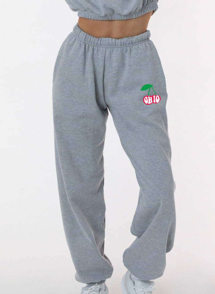 Ohio Cherries Joggers - Recess Apparel LLC