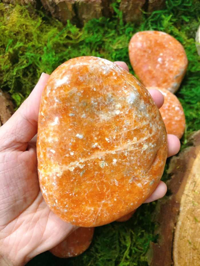 Orange Calcite Jumbo Palmstones