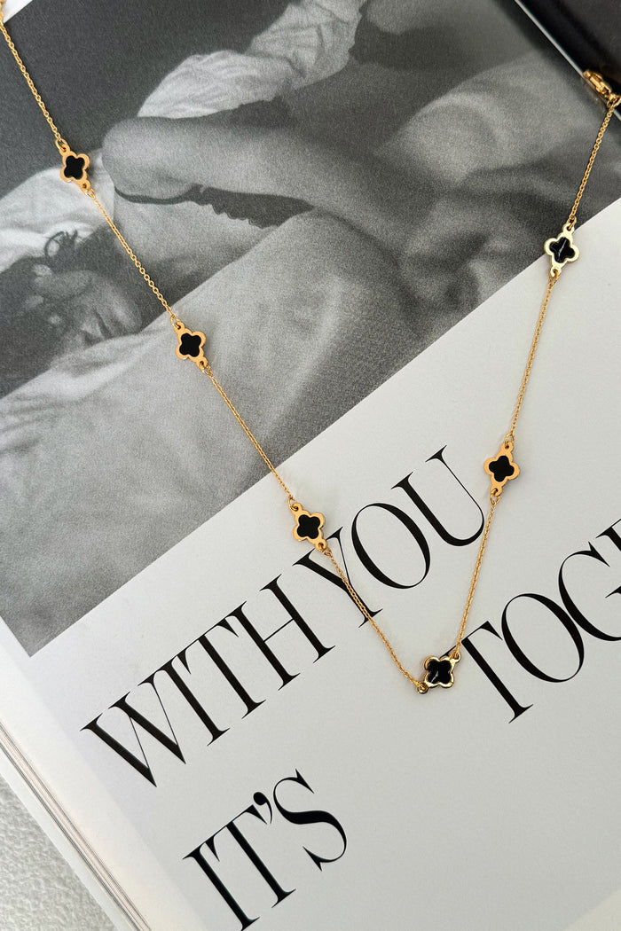 Oriana Necklace - Gold / Black