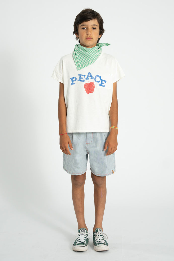 PIUPIUCHICK "Peace" T-Shirt Ecru SMOL