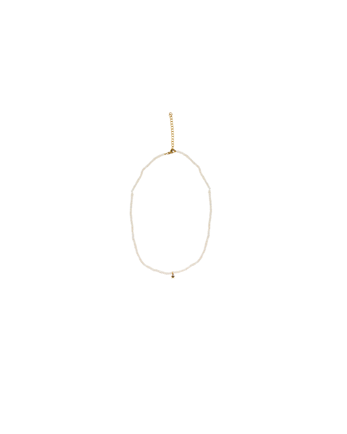 PEARL STAR NECKLACE GOLD/PEARL