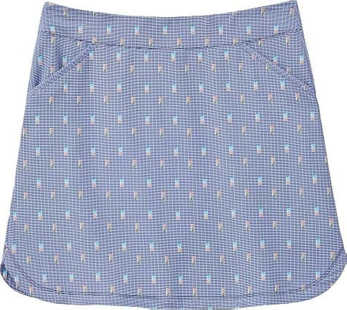 Peter Millar Dominoes Print Alice Petal Hem Skort Size M MSP$99