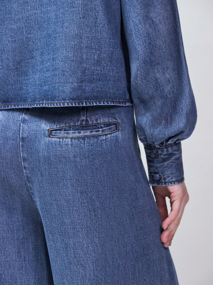 Petite Blue Lyocell Denim Tailored Jeans