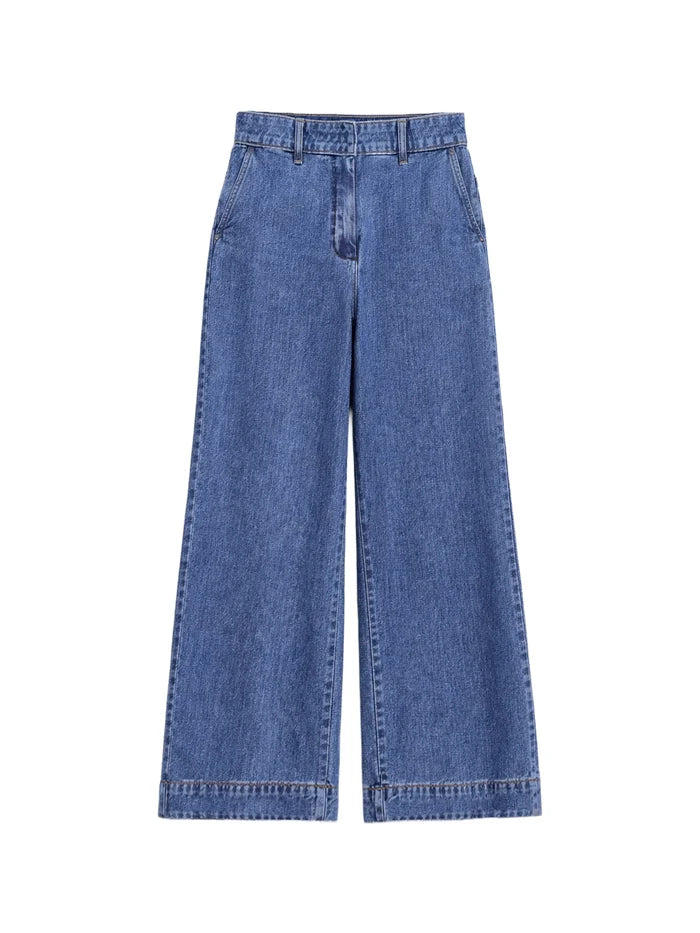 Petite Blue Lyocell Denim Tailored Jeans