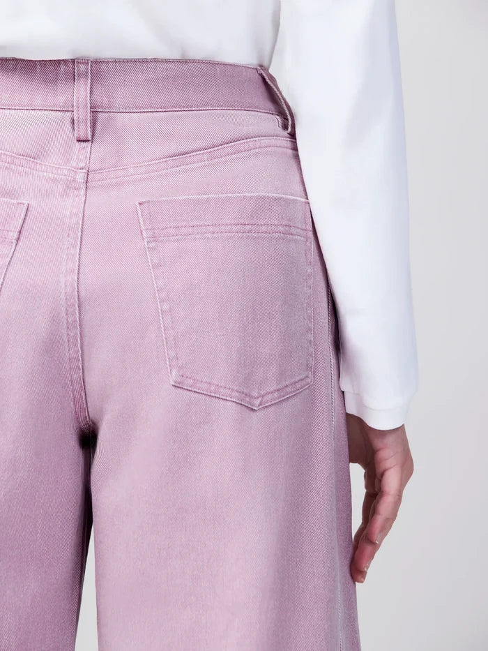 Pink Barrel Leg Jeans